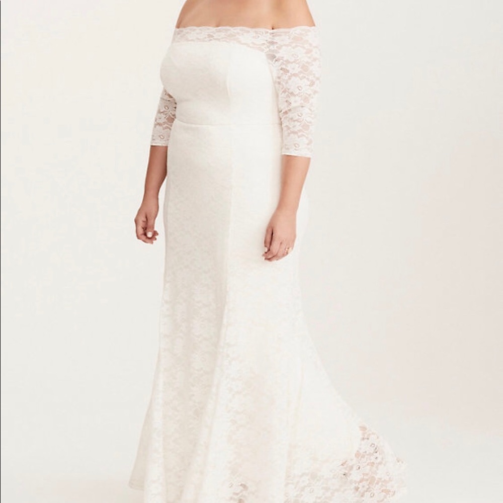 Special Occasion Lace off the Shoulder dress